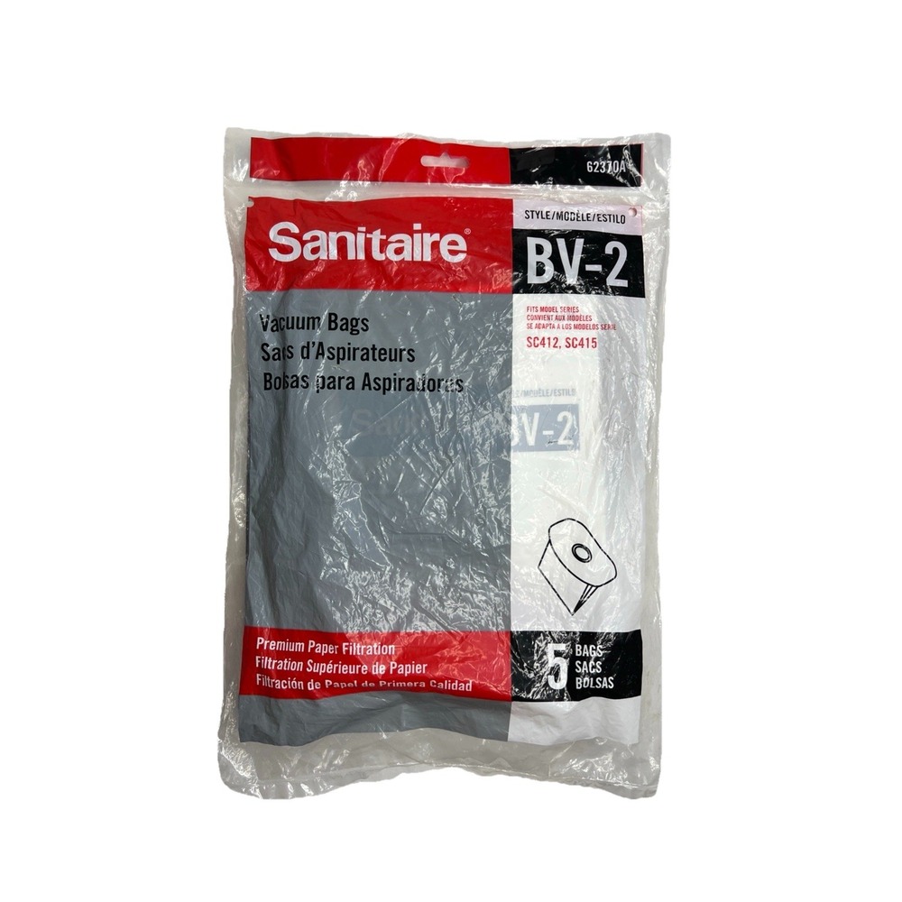 Sanitaire 5x vacuum cleaner bags 62370A Style BV-2, SC412, SC415 Backpack Vac - Picture 4 of 4